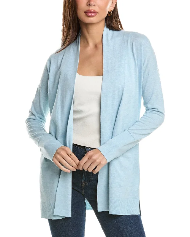 Casual Basic Style Casual Basic Style Forte Cashmere Long Drape Silk & Cashmere-Blend Cardigan Casual Basic Style Casual Basic Style Forte Cashmere Long Drape Silk & Cashmere-Blend Cardigan