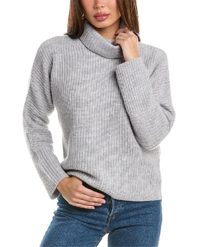 Elegant Interpretation Design Elegant Interpretation Design Forte Cashmere Luxe Cozy Turtleneck Wool & Cashmere-Blend Sweater
