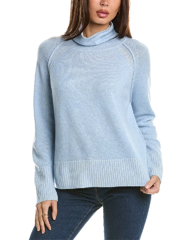 Personalized Embroidery Style Personalized Embroidery Style Forte Cashmere Plaited Funnel Cashmere Sweater Personalized Embroidery Style Personalized Embroidery Style Forte Cashmere Plaited Funnel Cashmere Sweater