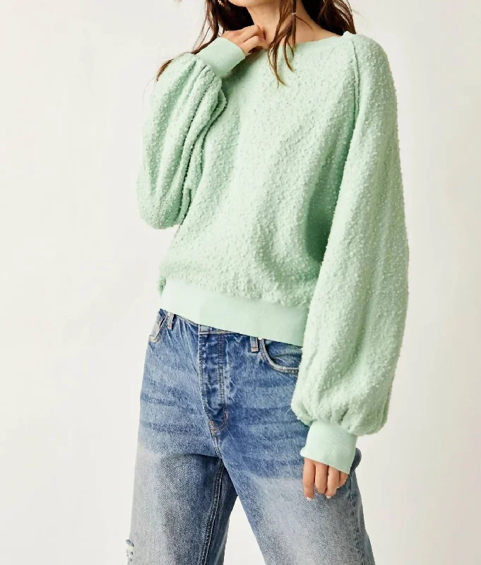 Simple Fresh Feeling Simple Fresh Feeling Found My Friend Pullover Sweater In Misty Jade Simple Fresh Feeling Simple Fresh Feeling Found My Friend Pullover Sweater In Misty Jade