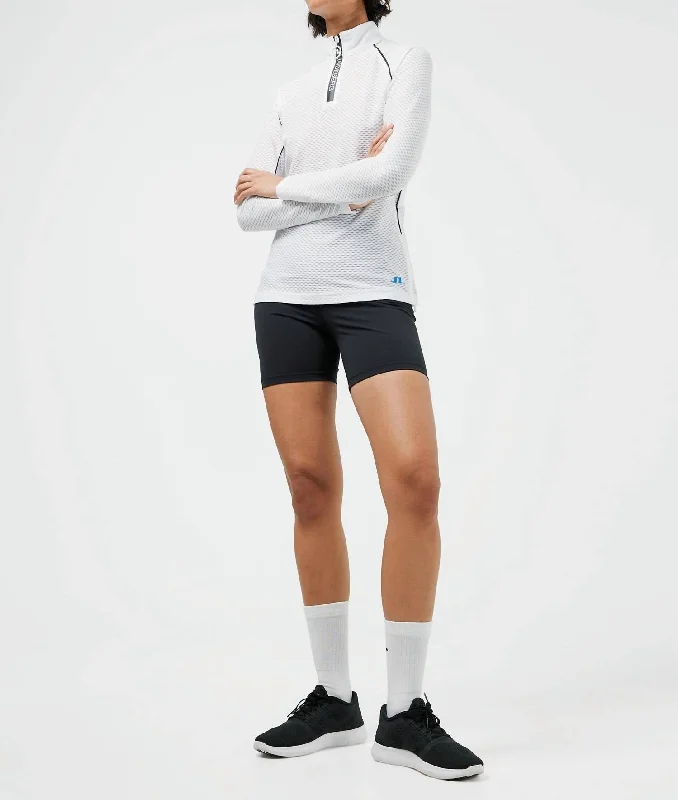 Elegant Small Dress Elegant Small Dress Jonah Golf Mid Layer Pullover In White