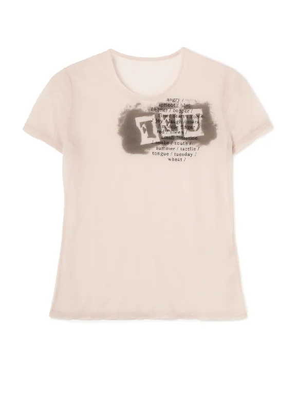 Casual Simple Style Casual Simple Style FEU Embroidery & Print Tight Short Sleeve T Casual Simple Style Casual Simple Style FEU Embroidery & Print Tight Short Sleeve T