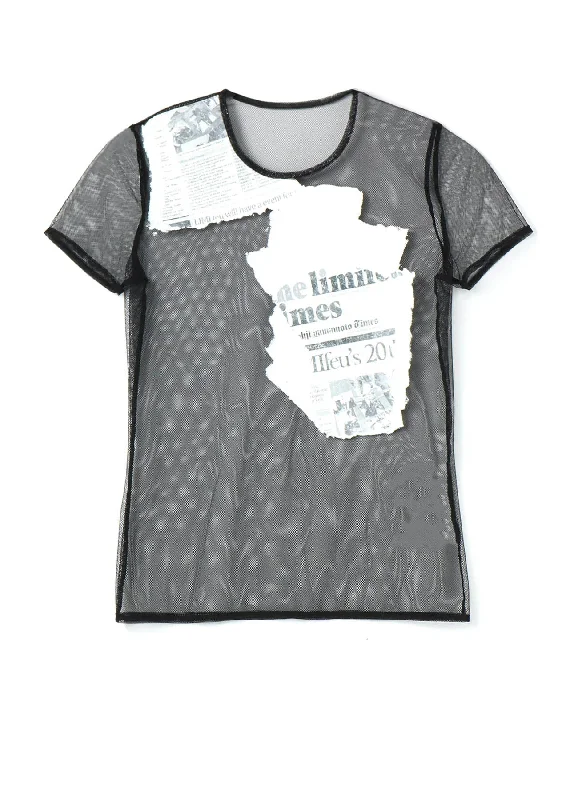 Personalized Heterogeneous Splicing Personalized Heterogeneous Splicing Newspaper Print Tight Short Sleeve T Personalized Heterogeneous Splicing Personalized Heterogeneous Splicing Newspaper Print Tight Short Sleeve T