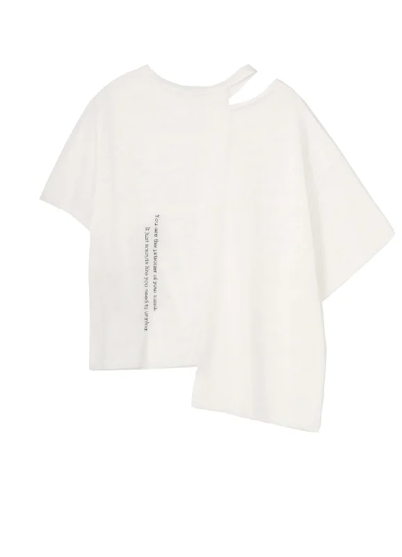 Simple Versatile Style Simple Versatile Style Message Embroidery + Pe Net Docking T