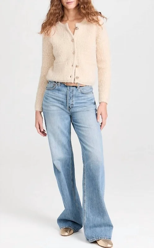 Unique Personality Unique Personality Myrtle Sweater In Cream