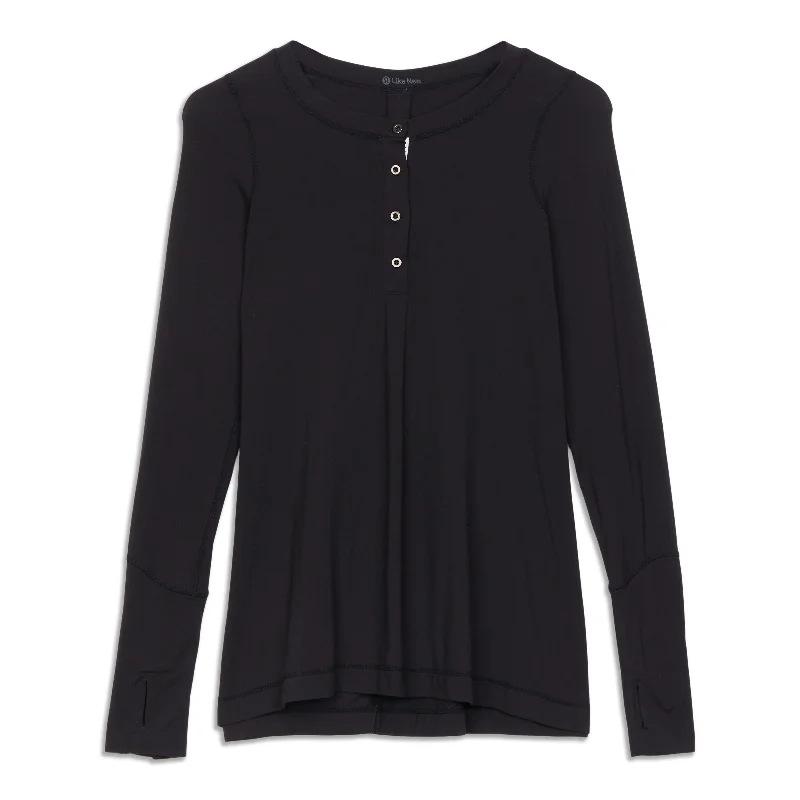 Comfortable Outfits Comfortable Outfits Ride On Henley Long Sleeve Shirt - Resale