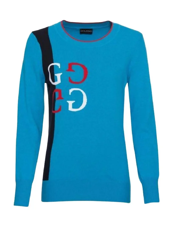 Casual Shopping Casual Shopping Tartan Pullover In Blue