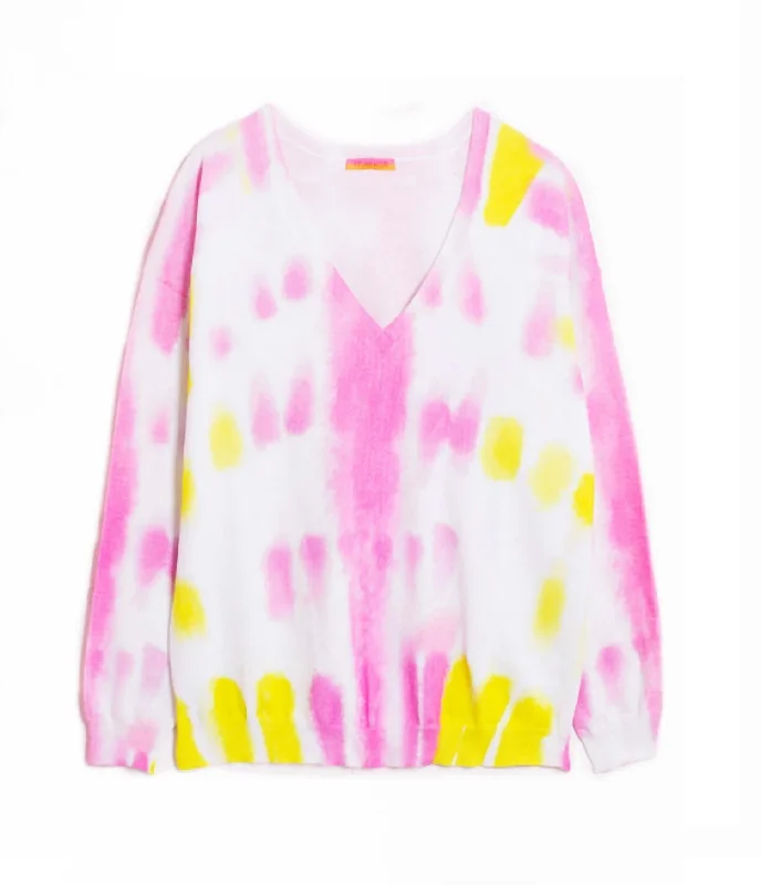 Personalized Independent Style Personalized Independent Style Women's Lara Sweater In Tie Dye Personalized Independent Style Personalized Independent Style Women's Lara Sweater In Tie Dye