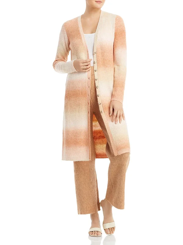 Trendy Clothing Trendy Clothing Womens Ribbed Knit Button Front Cardigan Sweater
