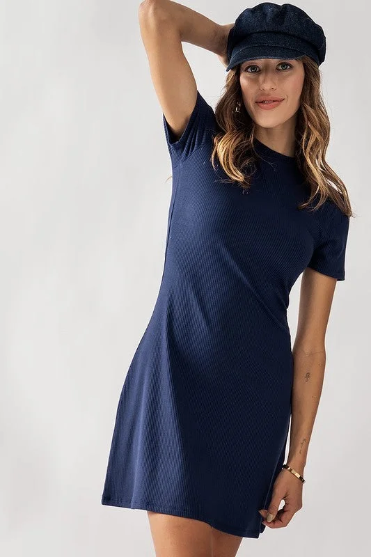 Elegant Temperament Elegant Temperament Trend: Notes Women's Dresses Soft Knit Mini Dress Elegant Temperament Elegant Temperament Trend: Notes Women's Dresses Soft Knit Mini Dress