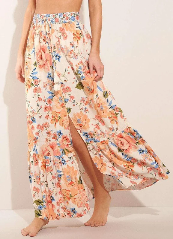 Simple Fashion Simple Fashion Maaji Women's Dresses Long Skirt Smocked Waistband