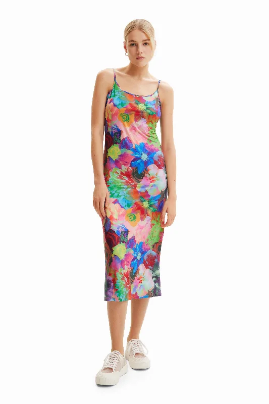 Simple And Generous Style Simple And Generous Style Desigual Women's Dresses Vestido Lencero Slim Flores Simple And Generous Style Simple And Generous Style Desigual Women's Dresses Vestido Lencero Slim Flores