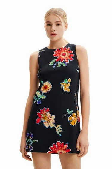 Personalized Contrast Design Personalized Contrast Design Desigual Women's Dresses Corto Ajustado Sin Mangas Personalized Contrast Design Personalized Contrast Design Desigual Women's Dresses Corto Ajustado Sin Mangas