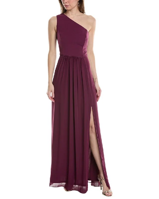 Simple Cotton Style Simple Cotton Style Adrianna Papell One-Shoulder Gown