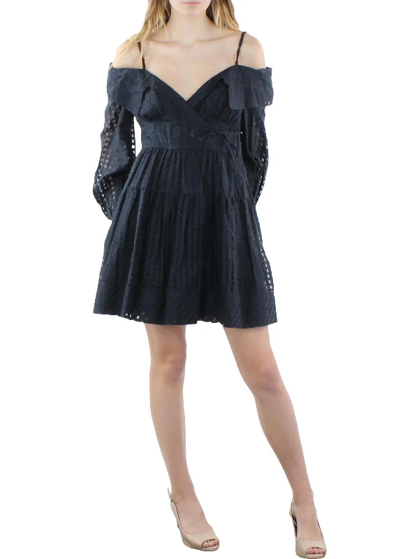 Personalized Creativity Personalized Creativity Bahari Womens Cold Shoulder Short Mini Dress Personalized Creativity Personalized Creativity Bahari Womens Cold Shoulder Short Mini Dress