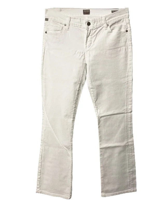 Elegant And Generous Elegant And Generous Citizens of Humanity Classic Jeans in White Cotton Elegant And Generous Elegant And Generous Citizens of Humanity Classic Jeans in White Cotton