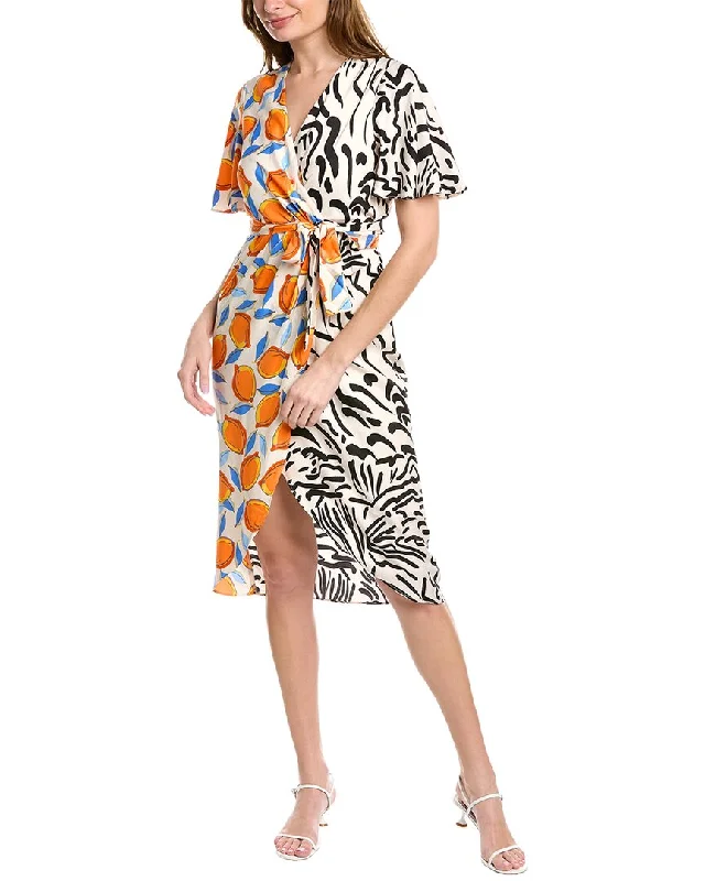 Personalized Layout Personalized Layout Donna Morgan Contrast Wrap Dress