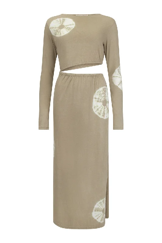 Romantic Princess Skirt Romantic Princess Skirt GOLDEN LIGHT MIDI DRESS - TAUPE