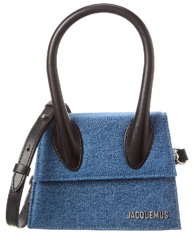 Personalized Three-Dimensional Design Personalized Three-Dimensional Design Jacquemus Le Chiquito Moyen Denim & Leather Shoulder Bag Personalized Three-Dimensional Design Personalized Three-Dimensional Design Jacquemus Le Chiquito Moyen Denim & Leather Shoulder Bag