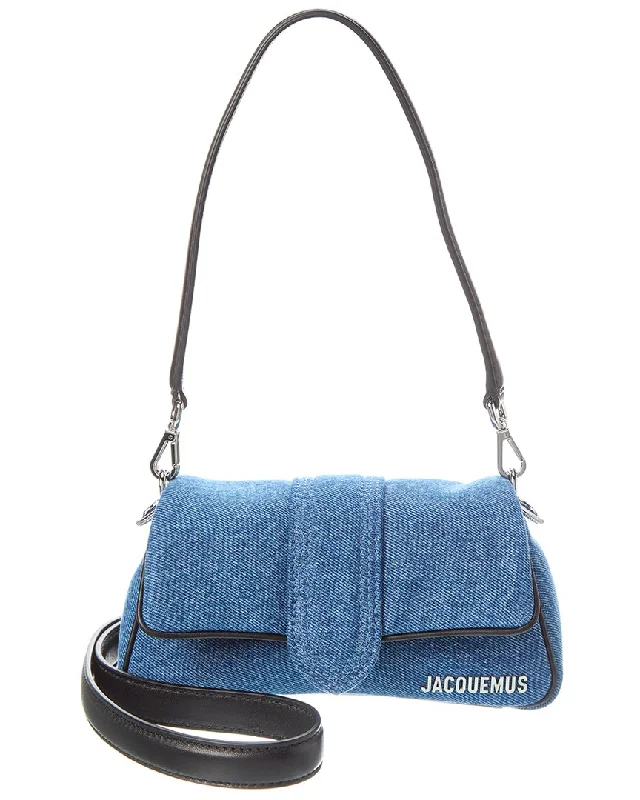 Simple Design Sense Simple Design Sense Jacquemus Le Petit Bambimou Denim & Leather Shoulder Bag Simple Design Sense Simple Design Sense Jacquemus Le Petit Bambimou Denim & Leather Shoulder Bag