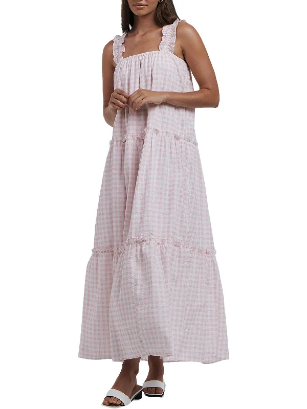 Elegant Long Skirt Style Elegant Long Skirt Style Lottie Womens Checkered Sleeveless Maxi Dress Elegant Long Skirt Style Elegant Long Skirt Style Lottie Womens Checkered Sleeveless Maxi Dress