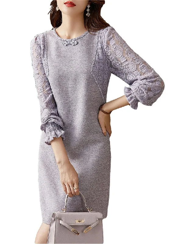 Personalized Creativity Personalized Creativity Ounixue 3/4 Sleeve Mini Dress
