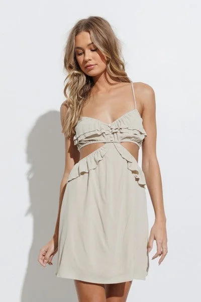Personalized Three-Dimensional Design Personalized Three-Dimensional Design Papermoon Women's Dress Mini Ruffle Cami Dress Personalized Three-Dimensional Design Personalized Three-Dimensional Design Papermoon Women's Dress Mini Ruffle Cami Dress