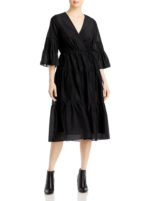 Romantic Floral Design Romantic Floral Design Sasha Womens Bell Sleeve Calf Midi Dress Romantic Floral Design Romantic Floral Design Sasha Womens Bell Sleeve Calf Midi Dress