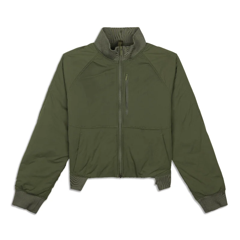 Elegant Lapel Style Elegant Lapel Style Short Insulated Bomber - Resale
