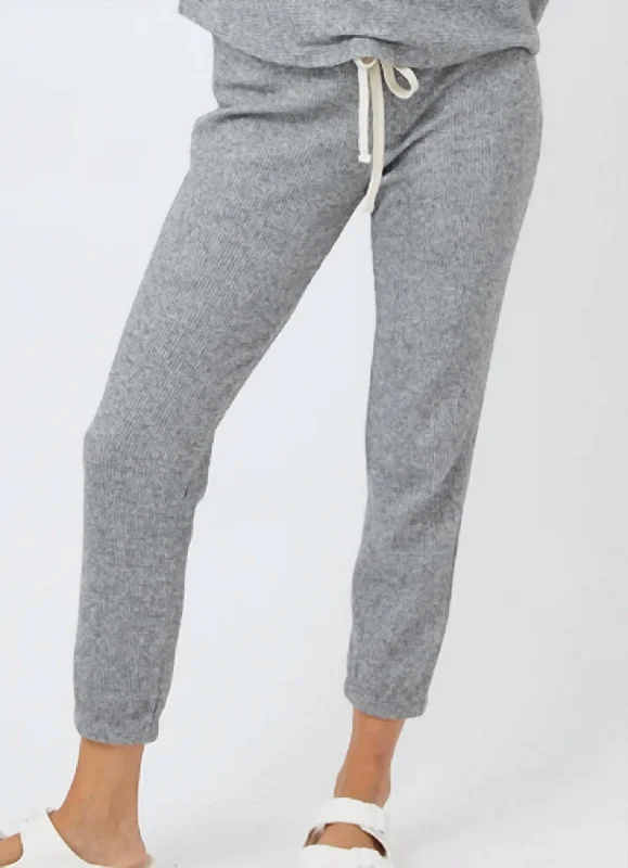 Rock Street Items Rock Street Items Thermal Sweatpants In Dark Heather