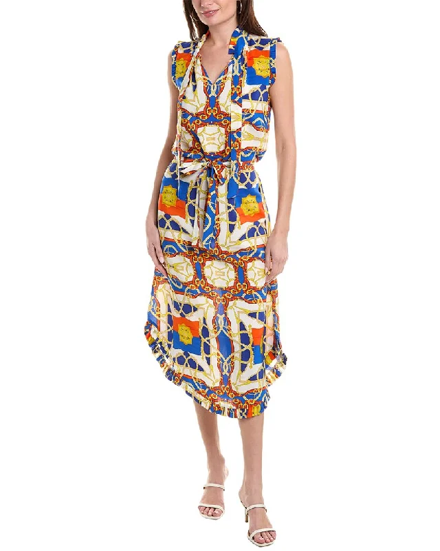 Elegant And Unique Charm Elegant And Unique Charm tyler böe Scarlet Silk Midi Dress Elegant And Unique Charm Elegant And Unique Charm tyler böe Scarlet Silk Midi Dress