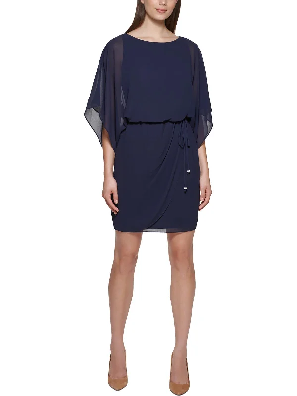 Personalized Heterogeneous Splicing Personalized Heterogeneous Splicing Womens Chiffon Blouson Fit & Flare Dress Personalized Heterogeneous Splicing Personalized Heterogeneous Splicing Womens Chiffon Blouson Fit & Flare Dress