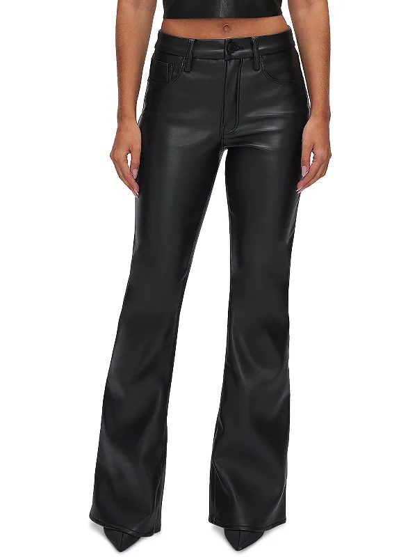 Personalized Three-Dimensional Design Personalized Three-Dimensional Design Womens Faux Leather Flared Jeans Personalized Three-Dimensional Design Personalized Three-Dimensional Design Womens Faux Leather Flared Jeans