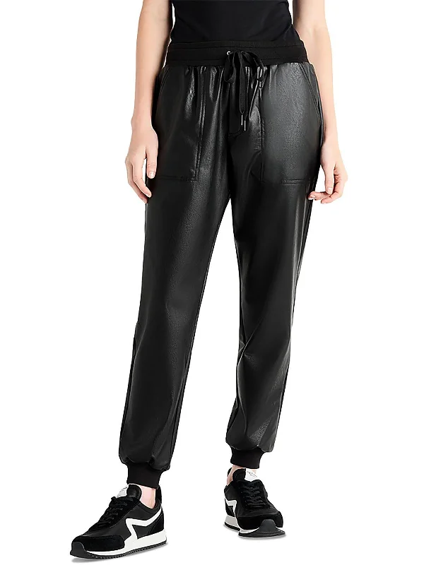 Romantic Fresh Style Romantic Fresh Style Womens Faux Leather Pull On Jogger Pants Romantic Fresh Style Romantic Fresh Style Womens Faux Leather Pull On Jogger Pants