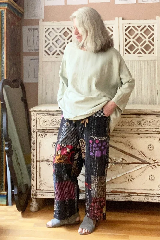 Casual Cartoon Style Casual Cartoon Style Kantha Full Cut  Pant