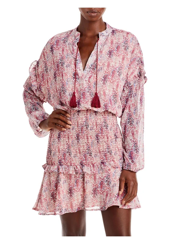 Romantic High Waist Skirt Romantic High Waist Skirt Womens Printed Short Mini Dress