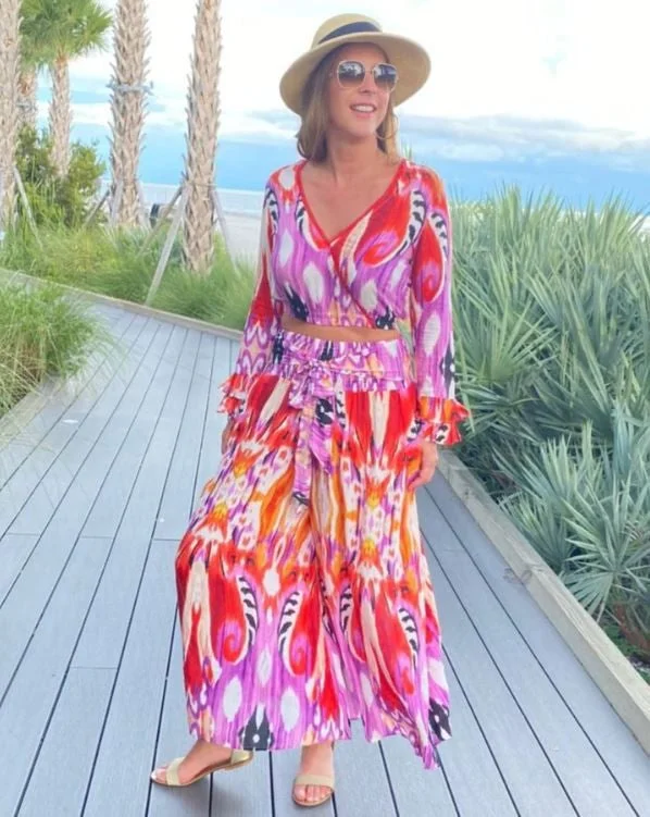 Soft Vintage Streetwear Soft Vintage Streetwear Vumbi Enterprises Women's Pant Beach Cover Up or Dressy Set