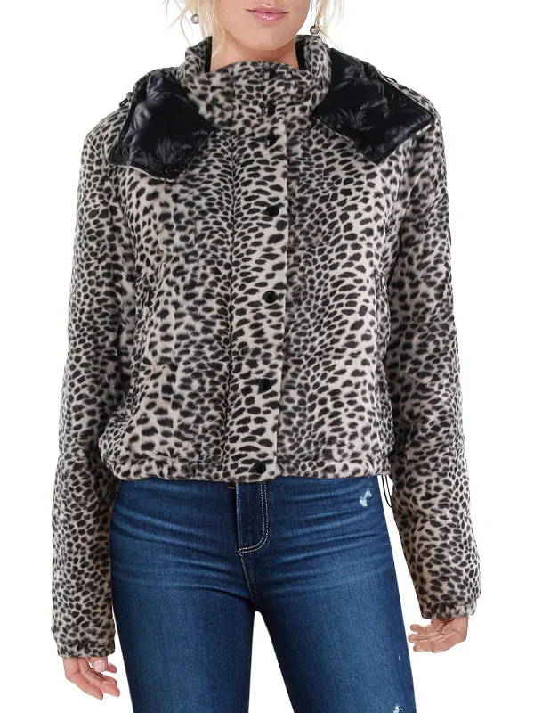 Romantic Exquisite Style Romantic Exquisite Style Avoine Womens Faux Fur Animal Print Puffer Jacket Romantic Exquisite Style Romantic Exquisite Style Avoine Womens Faux Fur Animal Print Puffer Jacket