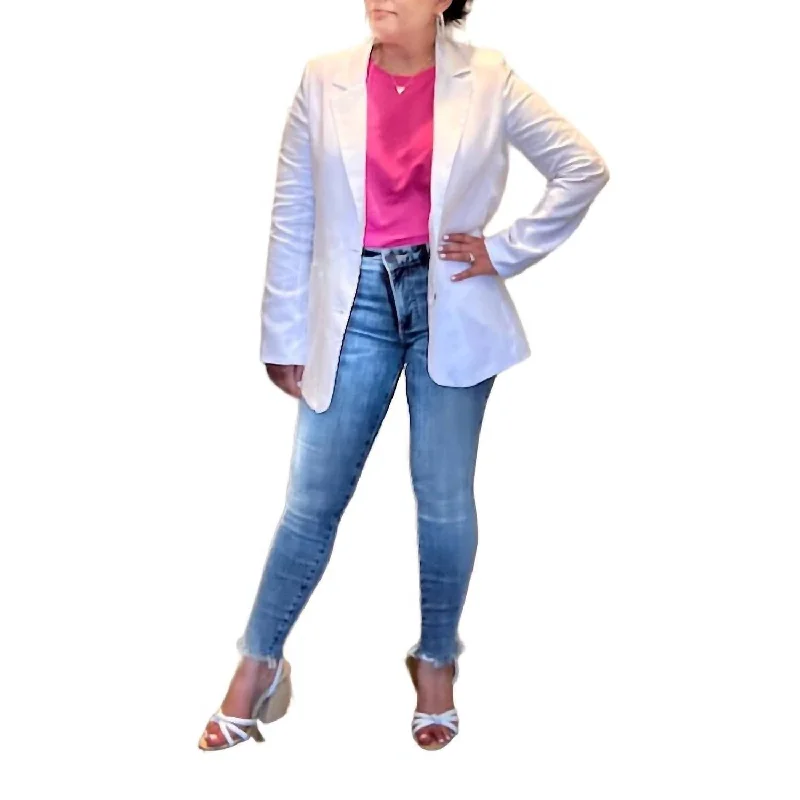 Elegant And Noble Style Elegant And Noble Style Gia Blazer In White