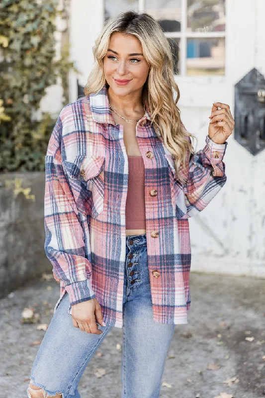 Elegant And Generous Elegant And Generous Good Guess Pink Multi Oversized Plaid Shacket FINAL SALE Elegant And Generous Elegant And Generous Good Guess Pink Multi Oversized Plaid Shacket FINAL SALE