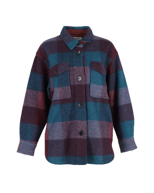 Casual Light Style Casual Light Style Isabel Marant Étoile Harveli Shirt Jacket in Multicolor Wool Casual Light Style Casual Light Style Isabel Marant Étoile Harveli Shirt Jacket in Multicolor Wool