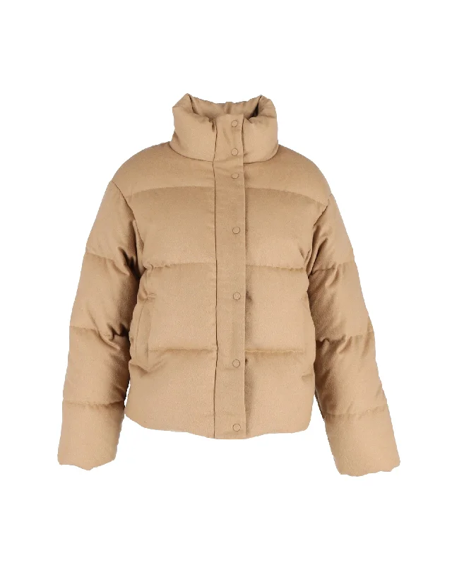 Simple Fashion Style Simple Fashion Style Joseph Carah Quilted Jacket in Beige Wool Simple Fashion Style Simple Fashion Style Joseph Carah Quilted Jacket in Beige Wool