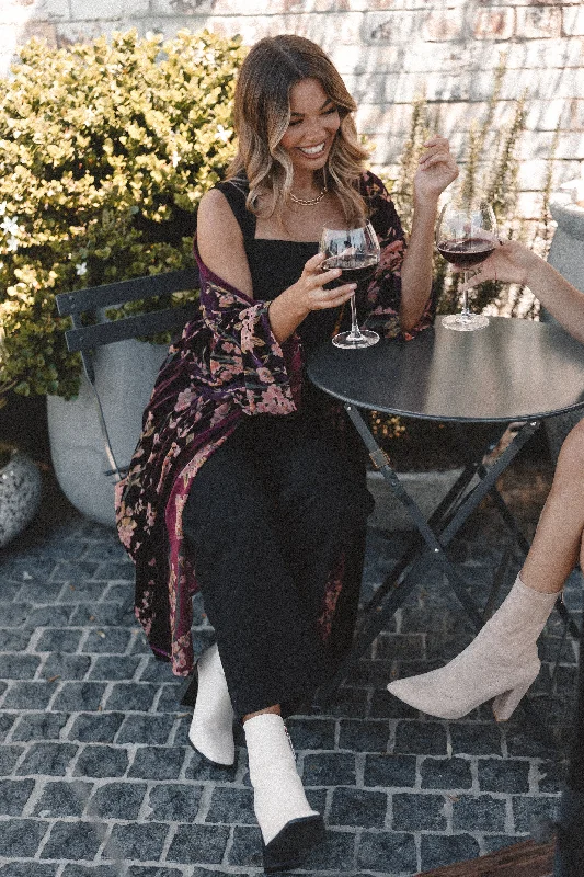 Romantic Exquisite Style Romantic Exquisite Style Lennon Velvet Duster - Floral