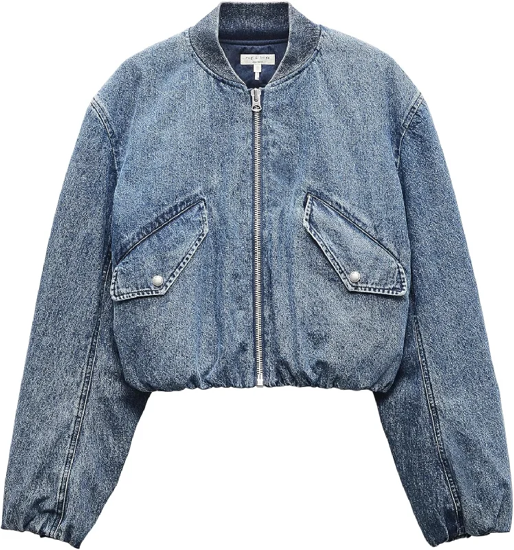 Personalized Design Jacket Personalized Design Jacket rag & bone Women's Maggie Cropped Denim Bomber Jacket, Amara Personalized Design Jacket Personalized Design Jacket rag & bone Women's Maggie Cropped Denim Bomber Jacket, Amara