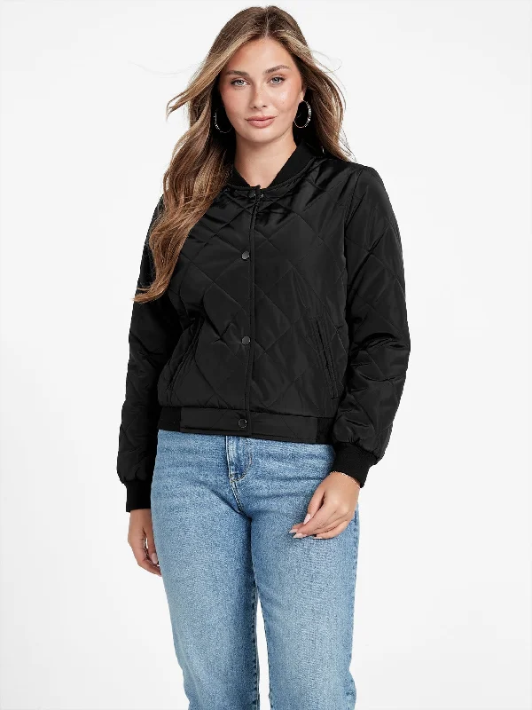 Personalized Three-Dimensional Design Personalized Three-Dimensional Design Violet Quilted Jacket
