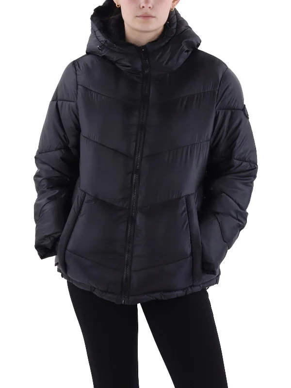 Romantic Floral Design Romantic Floral Design Womens Faux Fur Lined Cold Weather Puffer Jacket Romantic Floral Design Romantic Floral Design Womens Faux Fur Lined Cold Weather Puffer Jacket