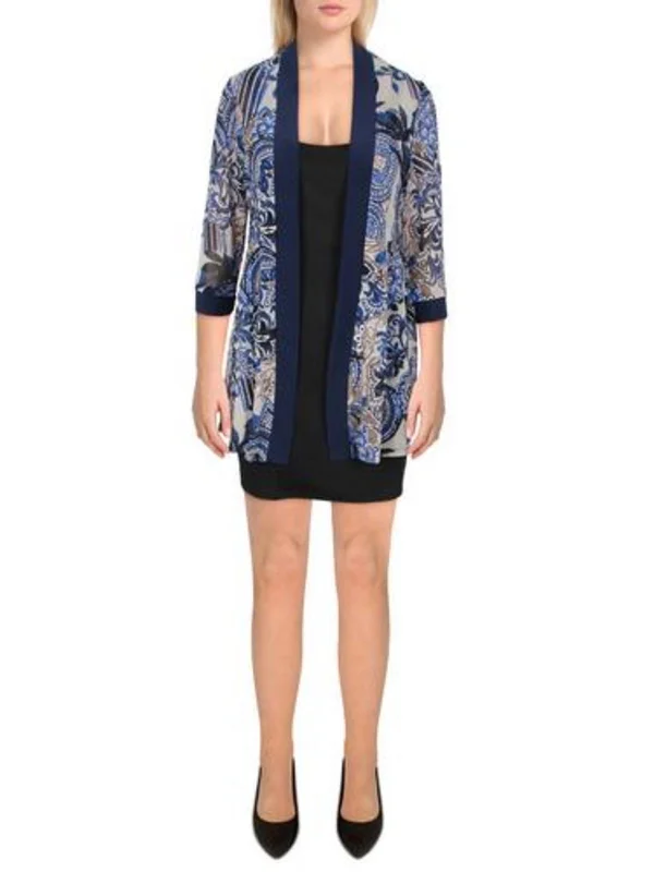 Romantic Lace Skirt Romantic Lace Skirt Womens Mesh Printed Duster Blazer