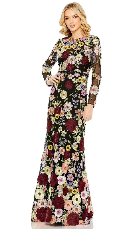 Casual Sports Suit Casual Sports Suit Mac Duggal 68201 - Floral Appliqued Evening Gown