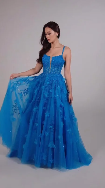 Romantic Lightness Romantic Lightness Ellie Wilde A-Line Lace Prom Dress EW35081