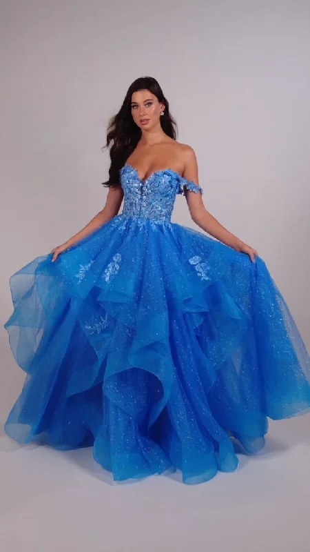 Chic Style Chic Style Ellie Wilde Off Shoulder Ball Gown EW35084